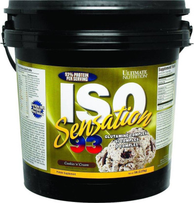 

Ultimate Nutrition Iso sensation 93 Whey Protein(2.27 kg, Cookies, Cream)