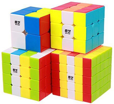 

Rubik's Domino QIYI SET-4 3D Puzzle Brain Teaser Recommended Age 3-99 years(4 Pieces)