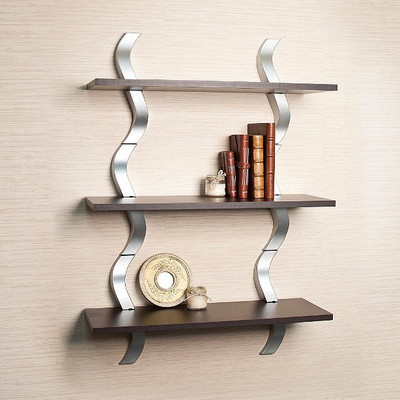 66% OFF on New Look Zigzag Wooden Wall Shelf(Number of Shelves - 3, Black, Silver) 66% OFF on New Look Zigzag Wooden Wall Shelf(Number of Shelves - 3, Black, Silver)
