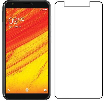 RM WORLD Tempered Glass Guard for Lava Z91(Pack of 1)