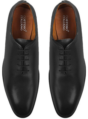 

Costoso Italiano Black Leather Formal Oxford Shoe For Men | Multipurpose Corporate, Office, Casual, College, Wedding & Party Men's Wear | Handmade | Premium Genuine Pure Leather | Stylish, Trending, Cool & Fashionable | Latest Italian Design | Reliable