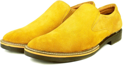 

Ripley Dockstreet Series Genuine Suede Leather Casuals For Men(Yellow, Tan