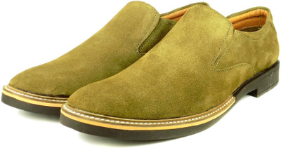 

Ripley Dockstreet Series Genuine Suede Leather Casuals For Men(Olive