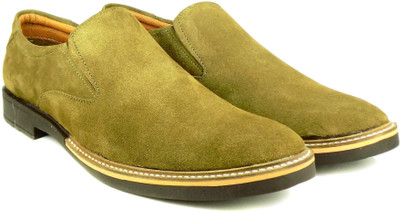 

Dockstreet Ripley Series Genuine Suede Leather Casuals For Men(Olive