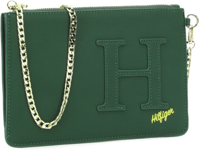 

Tommy Hilfiger Women Casual Green PU Clutch