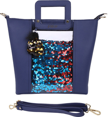 

Vdesi Women Casual Blue PU Sling Bag