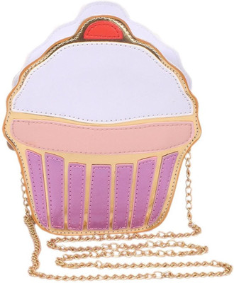 

PeppyBasket Girls Evening/Party White Genuine Leather Sling Bag