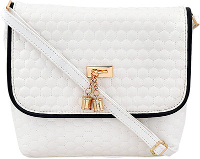 

Blizzard Women Casual White PU Sling Bag