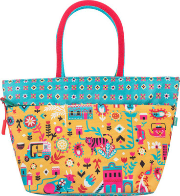 

Chumbak Women Casual Yellow Polyester Hand-held Bag