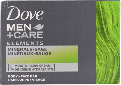 Dove Men+Care Body and Face Bar, Elements Minerals+Sage - 113g (4oz)(113 g)
