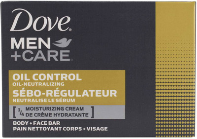 

Dove Men+Care Body and Face Bar, Oil Control 1/4 Moisturizing Cream - 113g (4oz)(113 g)