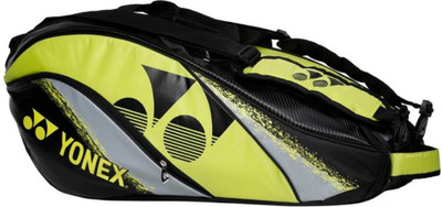 

Yonex SUNR BA01TG BT6 Badminton Kit bag Badminton Kit Bag(Black, Kit Bag, Lime/black