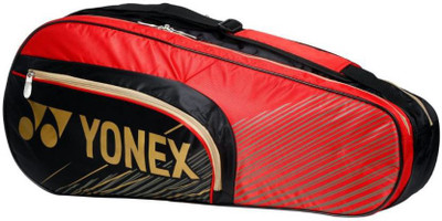 

Yonex SUNR 4726TG BT6 Badminton Kitbag with Separate Shoe Compartment - Black/Red Kit Bag(Black, Kit Bag)