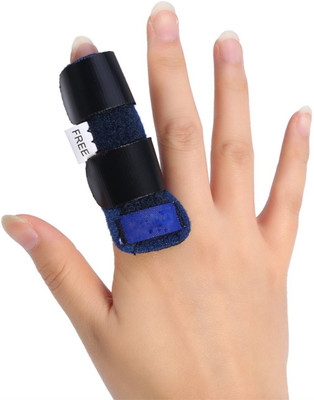 

AGE CARE Adjustable pain relief trigger finger splint straightening- fracture finger corrector with brace sprain dislocation - fracture finger splint concealer support. Finger Support (Free Size, Blue)