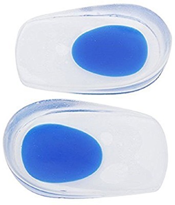 MK 1 Pair Silicone Gel Socks Cushion Orthotic Heel Support Pad Cup Insoles -Free size Heel Support(Multicolor)