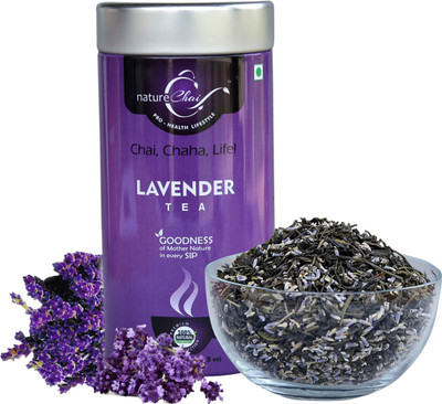 Nature Chai LAVENDER GREEN TEA - TIN CAN Lavender Tea(50 g, Box)