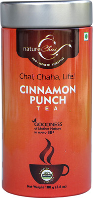 

Nature Chai CINNAMON PUNCH GREEN TEA - TIN CAN Cinnamon Tea(100 g, Box)