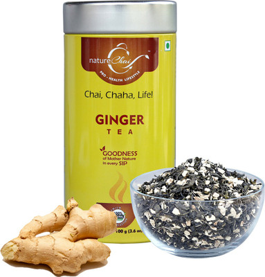 

Nature Chai GINGER GREEN TEA - TIN CAN Ginger Tea(100 g, Box)