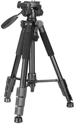 

ReTrack Professional Light Weight Traveler Tripod with Pan Head for Camera DSLR DV Smartphone Black Tripod(Black, Supports Up to 4000 g)