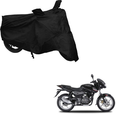 Deeshika Two Wheeler Cover for Bajaj(Pulsar 180 DTS-i, Black)