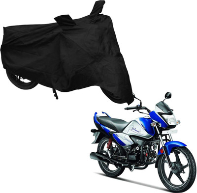 Deeshika Two Wheeler Cover for Hero(Splendor I Smart, Black)
