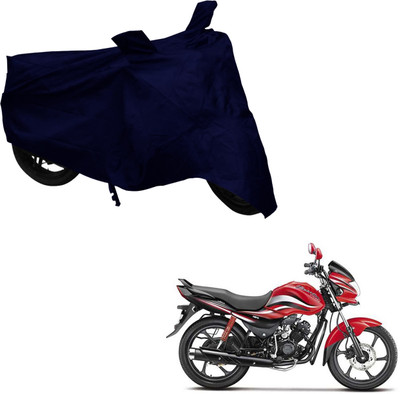 Deeshika Two Wheeler Cover for Hero(Passion Pro, Blue)
