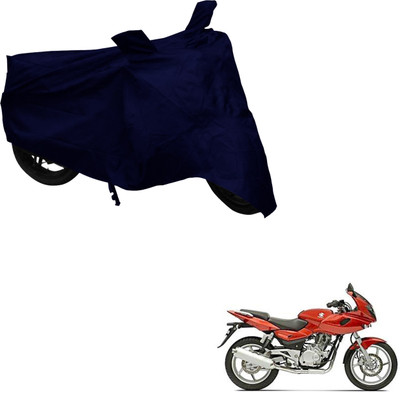 Deeshika Two Wheeler Cover for Bajaj(Pulsar 220 DTS-i, Blue)