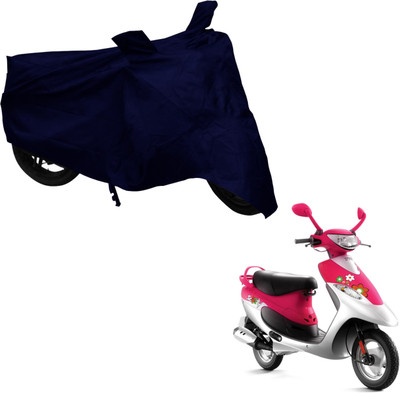Deeshika Two Wheeler Cover for TVS(Scooty Pep+, Blue)