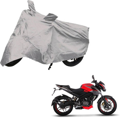Deeshika Two Wheeler Cover for Bajaj(Pulsar 200 NS DTS-i, Silver)