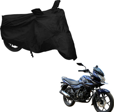 Deeshika Two Wheeler Cover for Bajaj(Discover 150 f, Black)