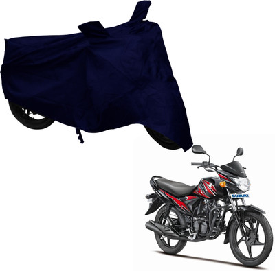 Deeshika Two Wheeler Cover for Suzuki(Hayate, Blue)