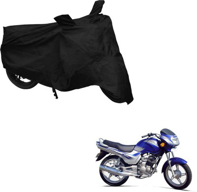 Deeshika Two Wheeler Cover for TVS(Victor GLX, Black)