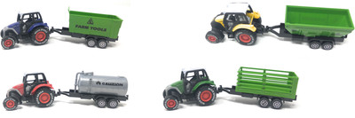Akrobo Inertia & Friction Power Construction Truck Model(Multicolor)