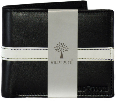 

WildTouch Men Black, White Genuine Leather Wallet(7 Card Slots)
