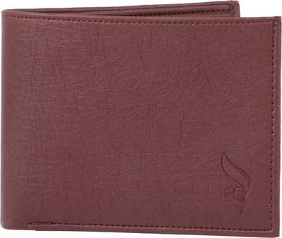 

fledge Men Brown Genuine Leather Wallet(8 Card Slots)
