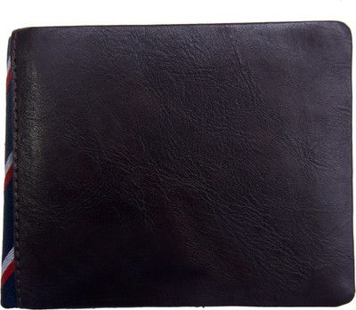 

modello crafts Men Blue Genuine Leather Wallet(5 Card Slots)