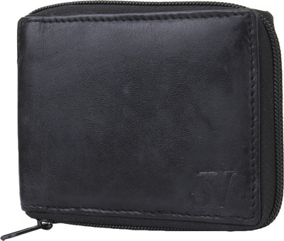 

JVoutfits Men Black Genuine Leather Wallet(11 Card Slots)