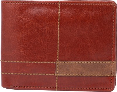 

fledge Men Brown Genuine Leather Wallet(6 Card Slots)