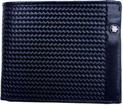 

modello crafts Men Black Genuine Leather Wallet(5 Card Slots)