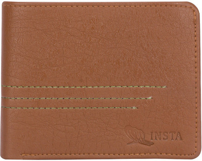 

insta service Men Tan Artificial Leather Wallet(6 Card Slots)