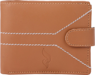 

fledge Men Tan Genuine Leather Wallet(5 Card Slots)