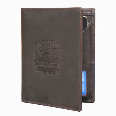 

ABYS Men Brown Genuine Leather Card Holder(8 Card Slots)