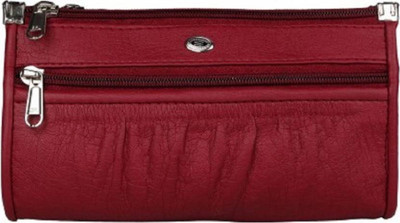 

DELMA Girls Maroon Artificial Leather Wrist Wallet(3 Card Slots)
