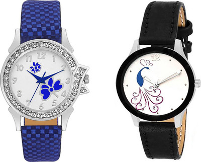 

ReniSales New Arrival Girl And Women Leather Belt Watch Combo 3949 Watch - For Women