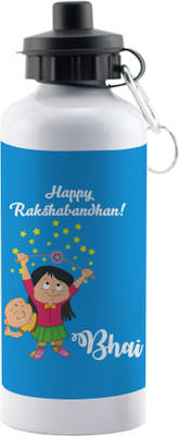 

LOF Rakshabandhan Special Gift Rakhi Rakshabandhan one in a million brother With a Awesome Moustache 600ml Sipper Water Bottle Gifts For Rakhi 600 ml Sipper(Pack of 1, Multicolor)