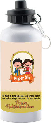 

LOF Rakshabandhan Special Gift Sending You This Rakhi For Raksha Bandhan Happy Rakhi Bother sister Gift 600ml Sipper Water Bottle Gifts For Rakhi 600 ml Sipper(Pack of 1, Multicolor)