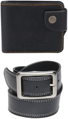 

Peacock Mundkar Wallet, Belt Combo(Black)