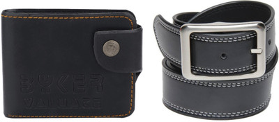 

Peacock Mundkar Wallet, Belt Combo(Black)