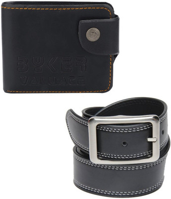 

Peacock Mundkar Wallet, Belt Combo(Black)