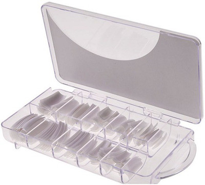 

deziine Fake Acrylic Natural Nail -(100 pcs white(Pack of 100)